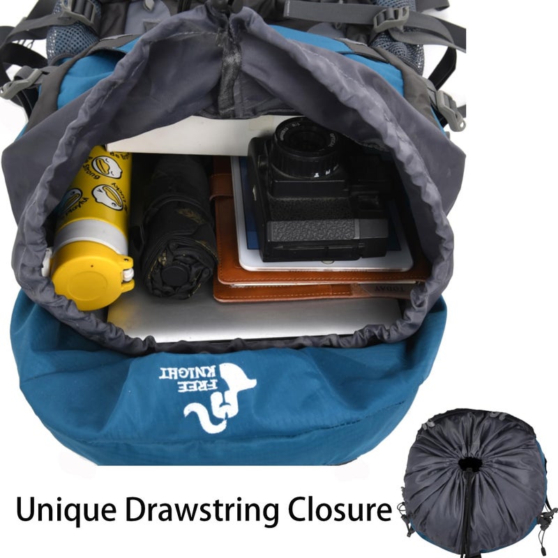 Bseash 60L Hiking Camping Backpack with Rain Cover, Waterproof Large Capacity Outdoor Sport Travel Daypack Climbing Touring (Army Green) - Image 3